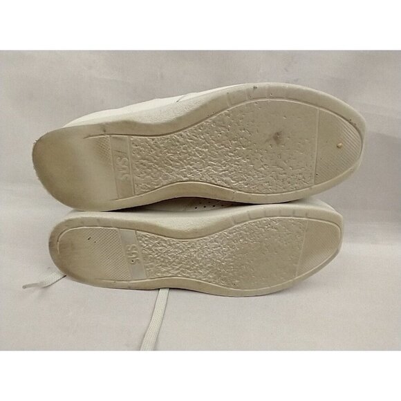 SAS Women's Free Time Shoe Size 9 Walking Casual Sneaker Mocha Beige Leather - Picture 7 of 10